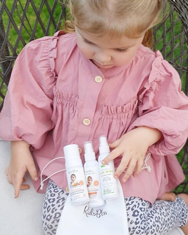 baby girl loving kidsbliss adventure kit
