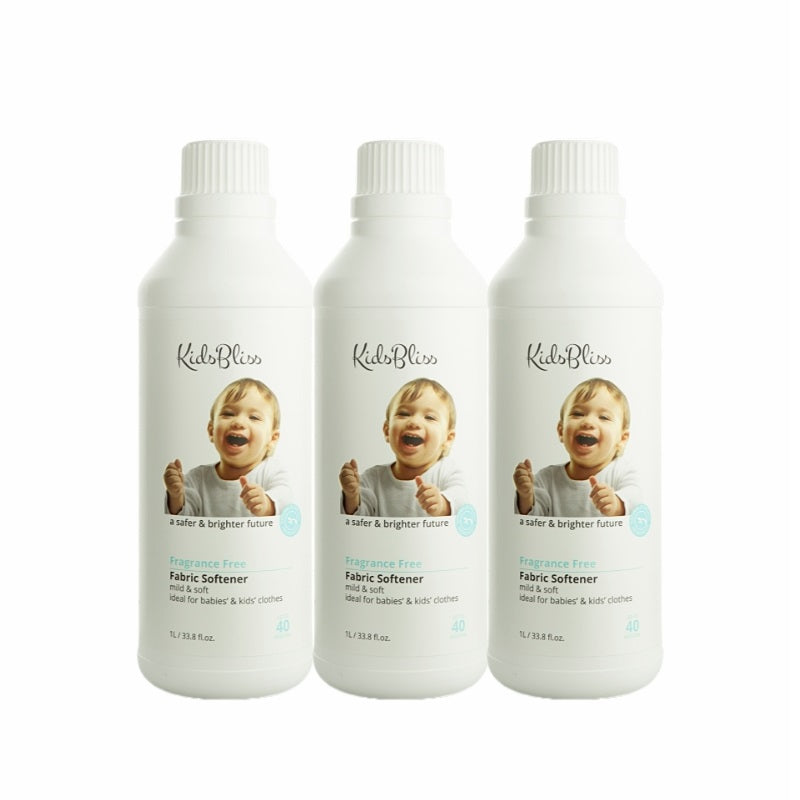 Bulk Buy | All-Natural Eco Fabric Softener - Fragrance Free 1L x3