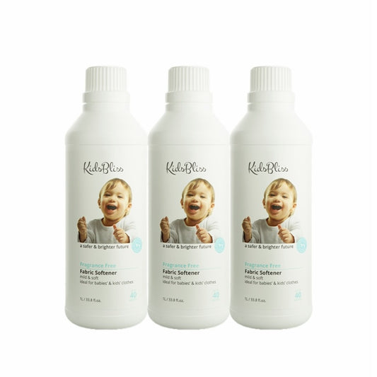 Bulk Buy | All-Natural Eco Fabric Softener - Fragrance Free 1L x3