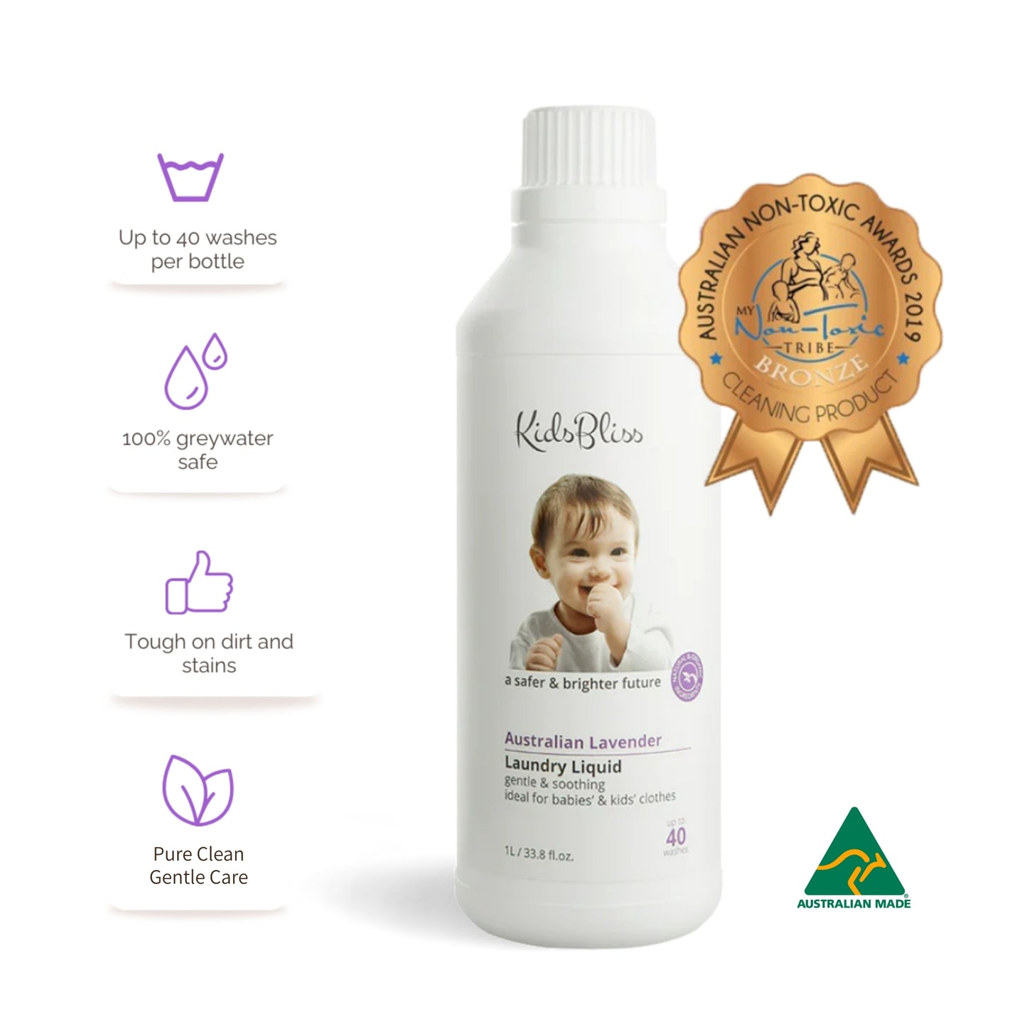 All-Natural Eco Laundry Liquid - Australian Lavender 1L