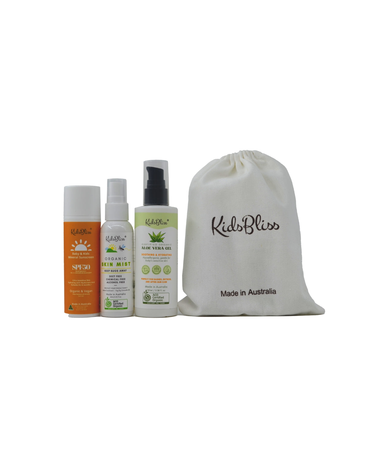 Summer Trio | Sun, Bug & Soothe Pack – Organic Protection for Carefree Summer Adventure