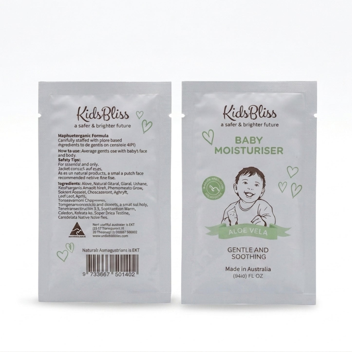 Aloe Vera Baby Moisturiser Sachet (3ml) — Trial Sample