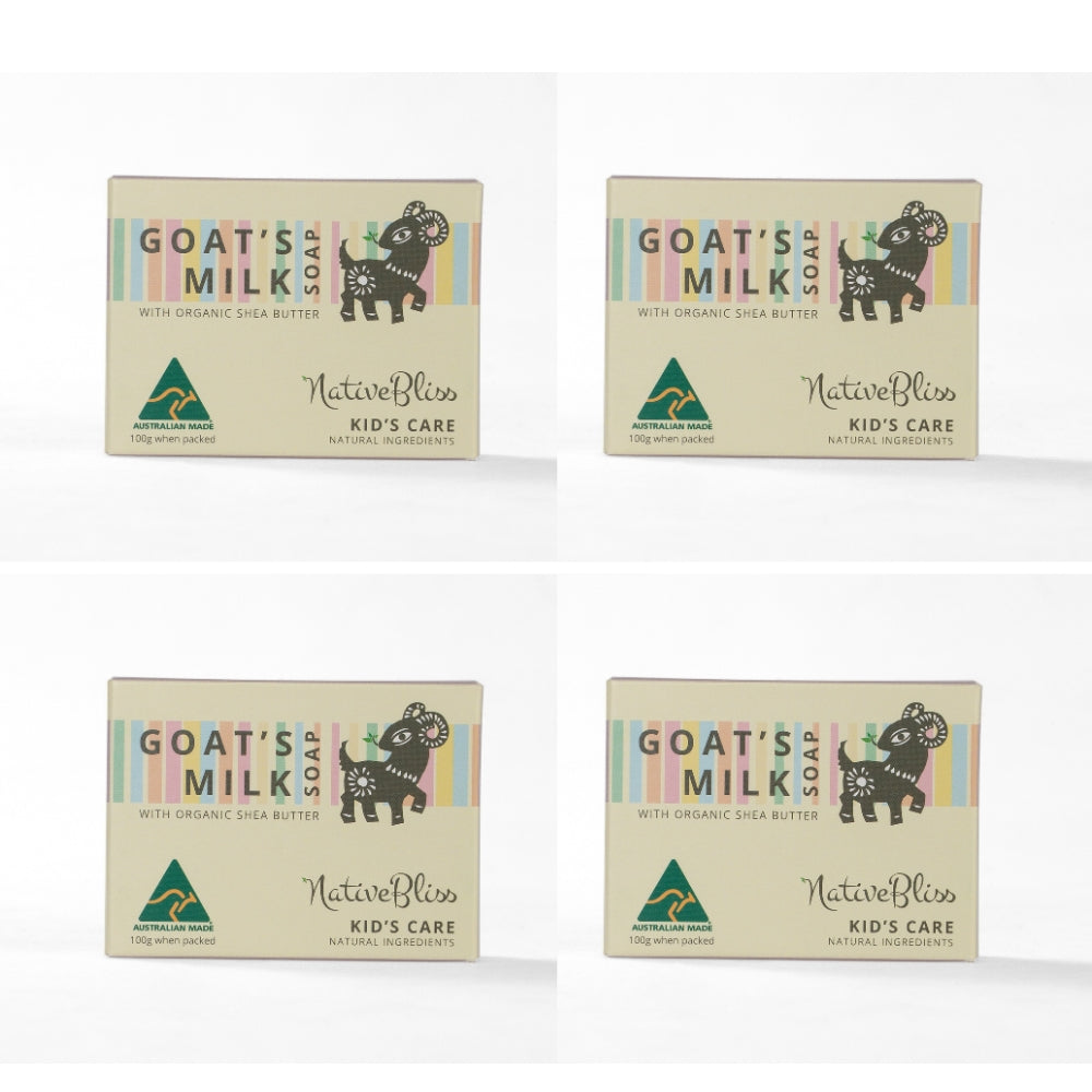 Bulk Buy | Family Skincare: Goat Milk & Organic Shea Butter Soap (3x or 4x Multi-Packs)