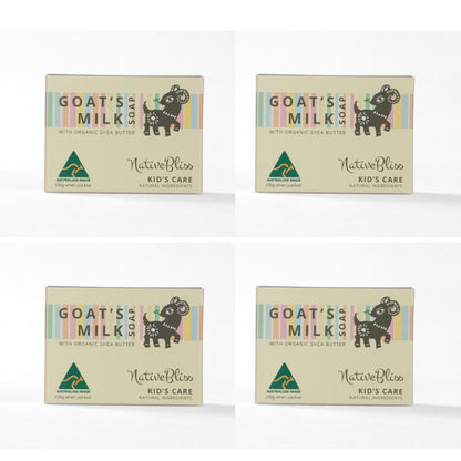 Bulk Buy | Family Skincare: Goat Milk & Organic Shea Butter Soap (3x or 4x Multi-Packs)