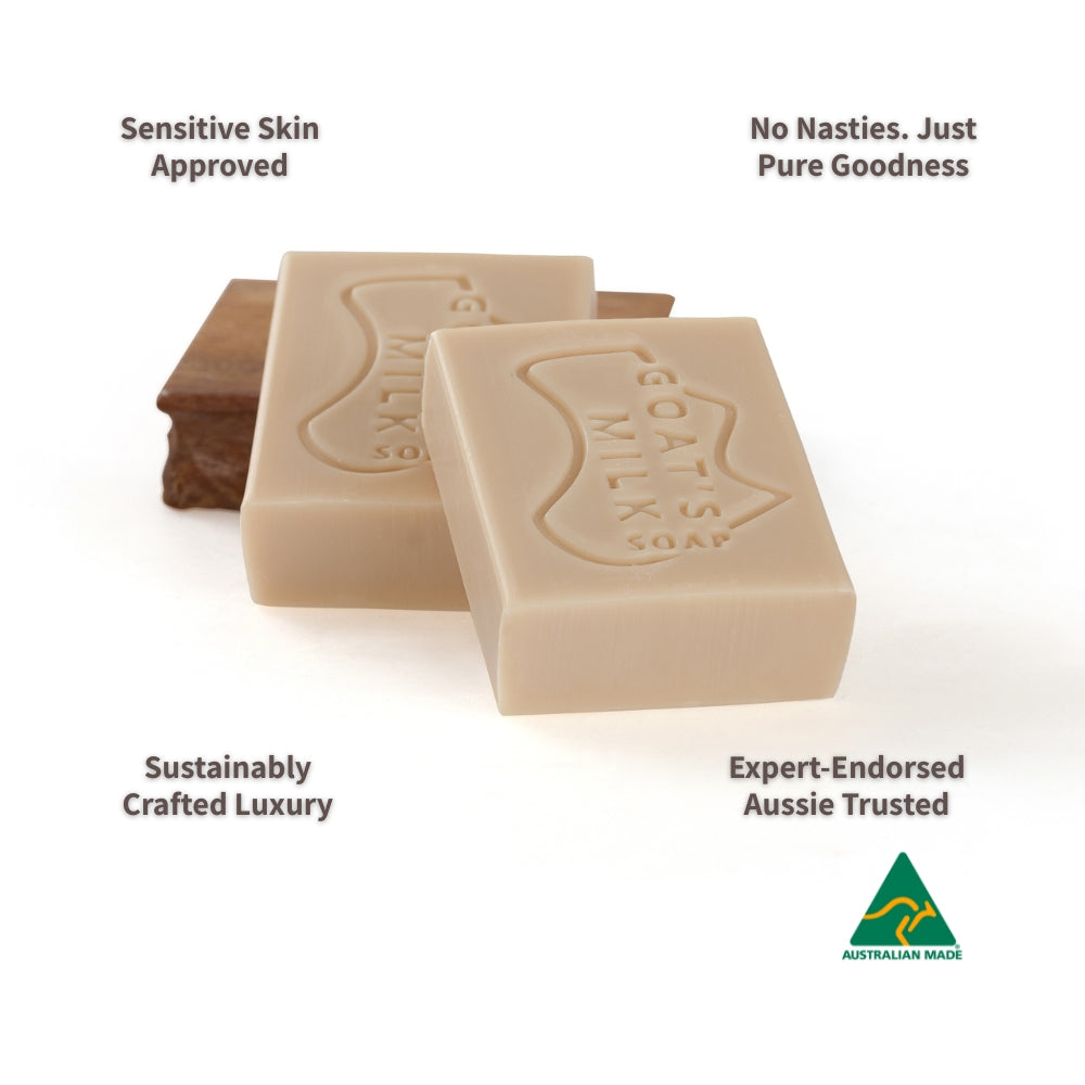 Bulk Buy | Goat Milk Soap with Organic Shea Butter 100g x3