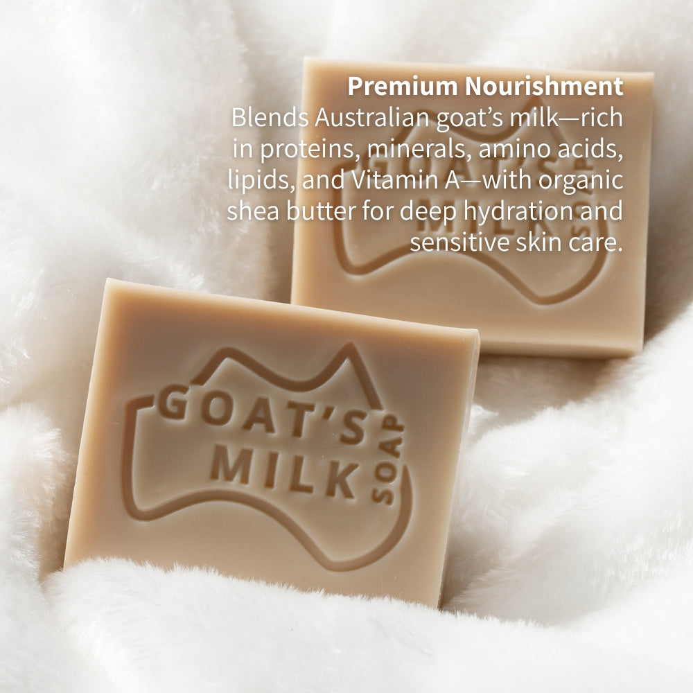 Bulk Buy | Goat Milk Soap with Organic Shea Butter 100g x3