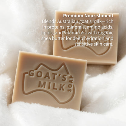 Bulk Buy | Goat Milk Soap with Organic Shea Butter 100g x3