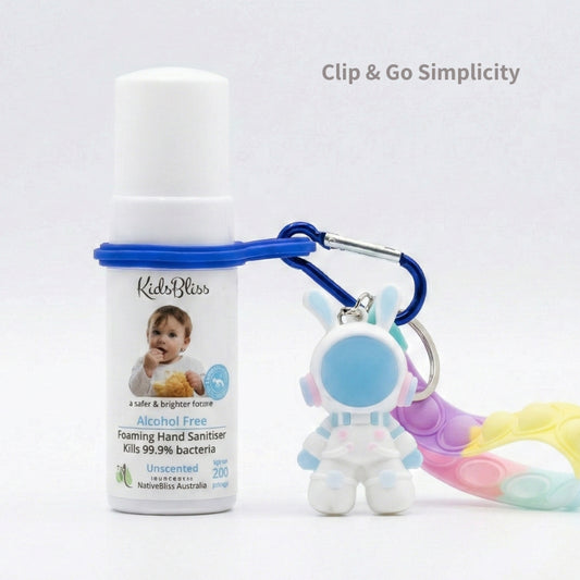 Play-Safe Universal Silicone Sanitiser Holder & Carabiner