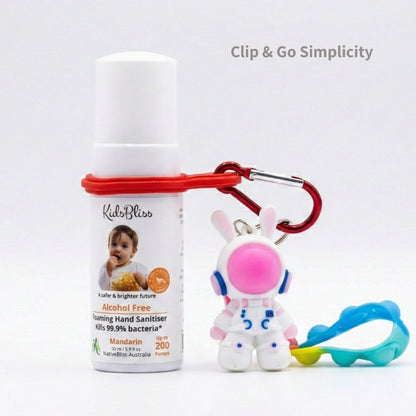 Play-Safe Sensory Charm Set: Astronaut & Pop-it Strap