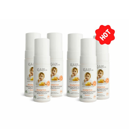 Bulk Buy | Alcohol-Free Foaming Hand Sanitiser - 50ml x6 Mandarin