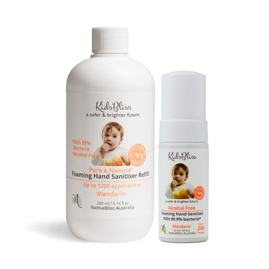 KidsBliss Hand Sanitiser Valued Pack Mandarin The Bliss Shelf
