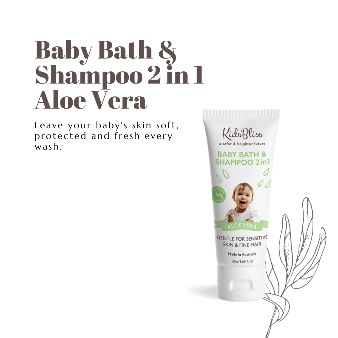Baby Bath & Shampoo 2 in 1 - Aloe Vera 50ml