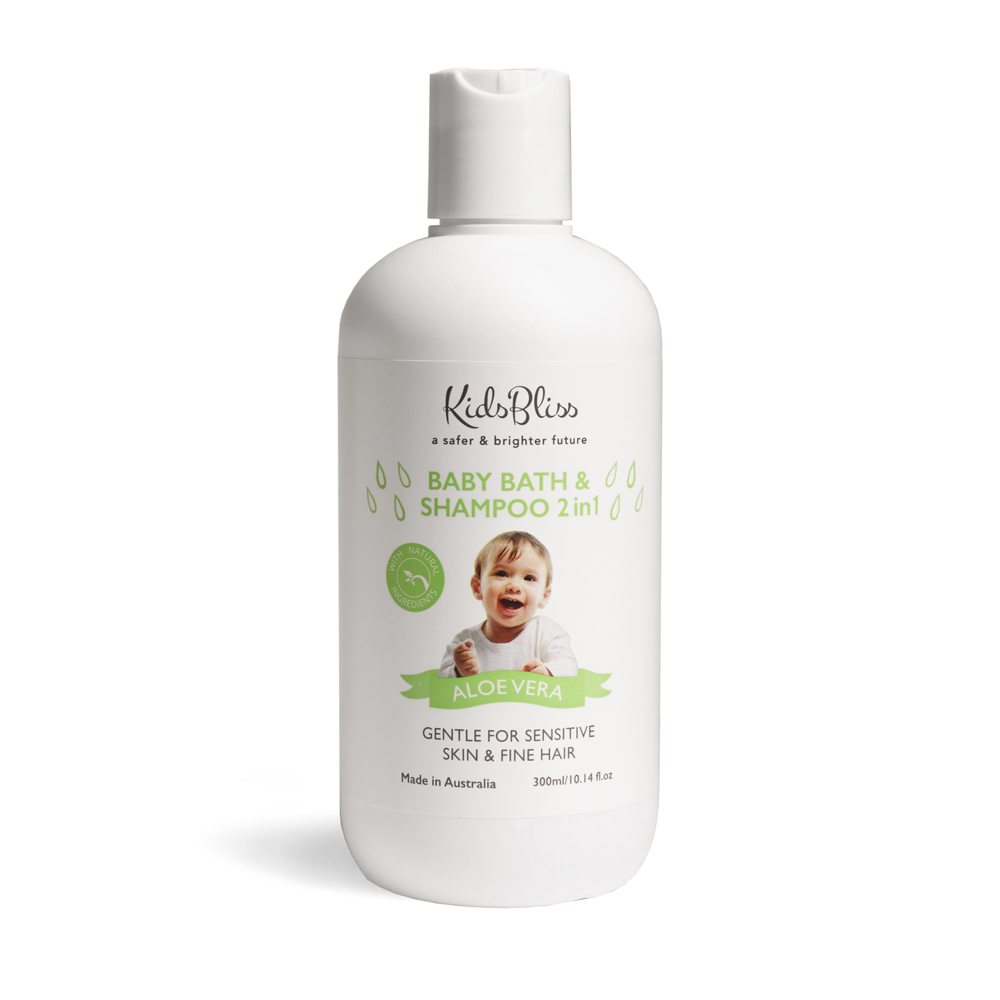 Baby Bath & Shampoo 2 in 1 - Aloe Vera 300ml