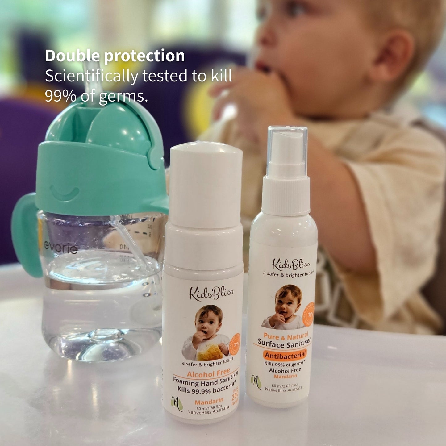 Bulk Buy | Surface Sanitiser - 60ml x3 Mandarin