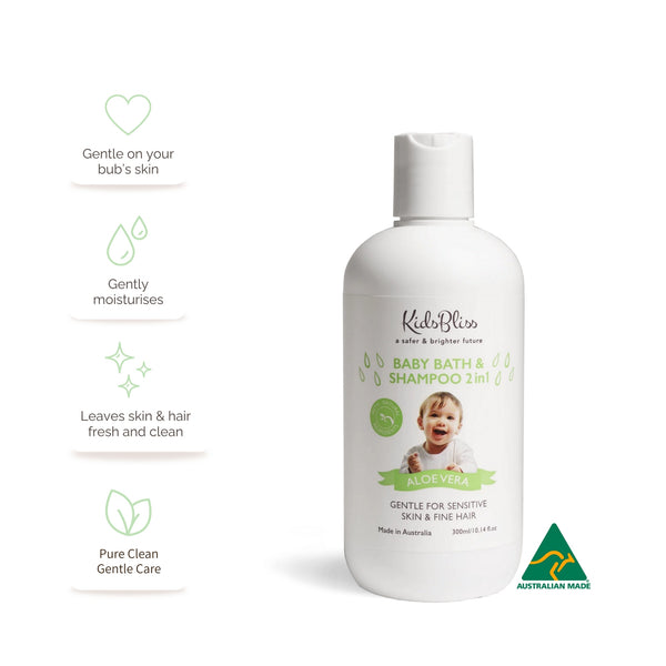 Baby Bath & Shampoo 2 in 1 (300ml) | pH 5.0 Acid Mantle Repair