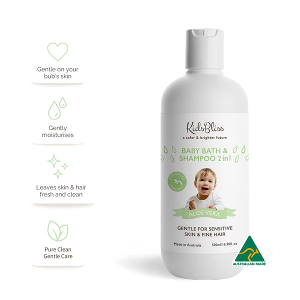 Baby Bath & Shampoo 2 in 1 (500ml) | pH 5.0 Acid Mantle Repair