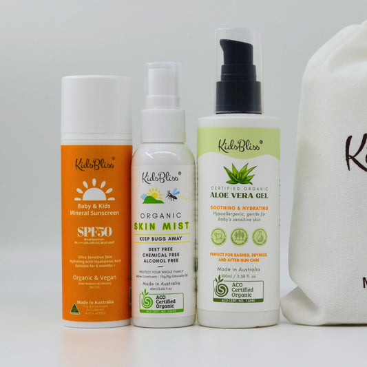 Summer Trio | Sun, Bug & Soothe Pack – Organic Protection for Carefree Summer Adventure