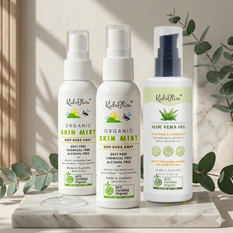 ACO Certified Organic Outdoor Bundles | Midge Defense & Wild Shield | KidsBliss