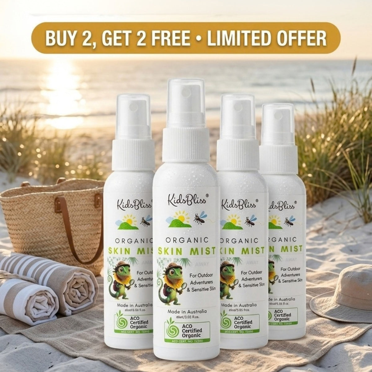 Organic Outdoor Skin Mist | Buy 1 Get 1 Free