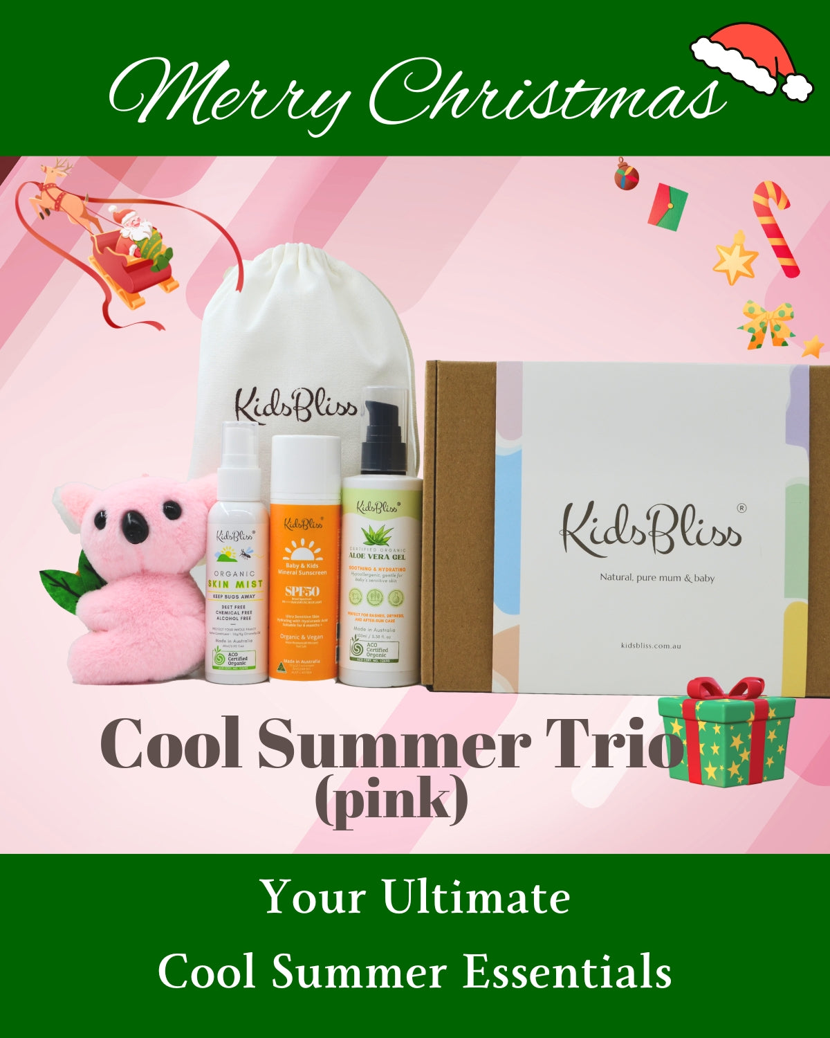 Cool Summer Trio Gift Box | Bug-Free & Sun-Safe! Aussie Adventure Must-Haves